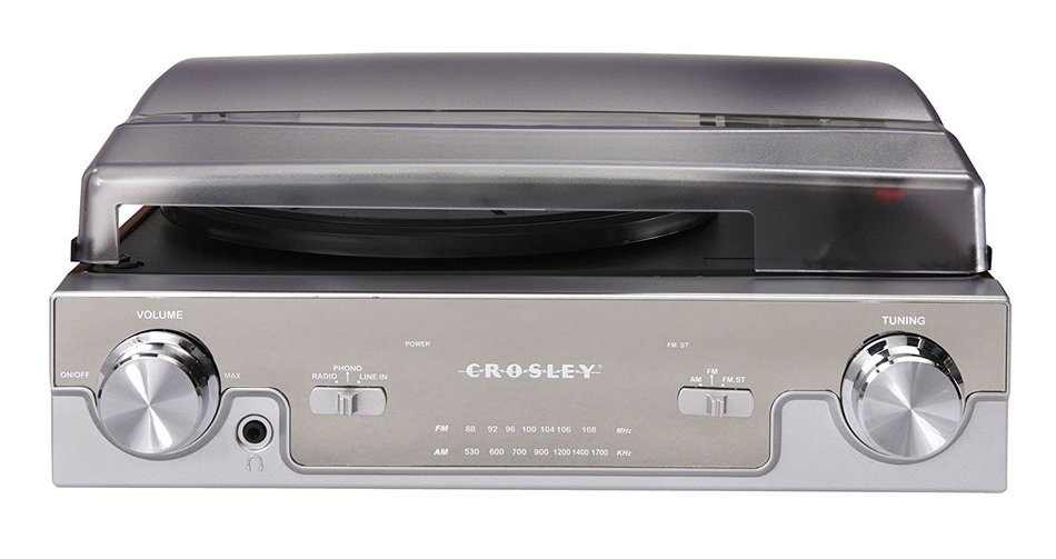 Crosley CR6005A-MA Tech Turntable with AM/FM Radio and Portable Audio ...