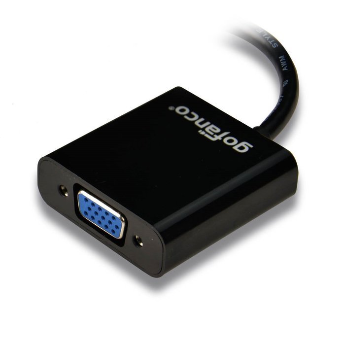 gofanco Pro-series DVI-D to VGA Active Converter - with 3 Feet Micro USB Power Cable for BETTER compatibility...