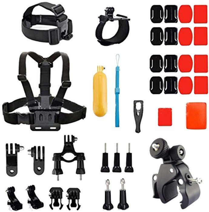 YFY 14-In-1 Basic Outdoor Sports Accessories Kit for GoPro Hero Cameras