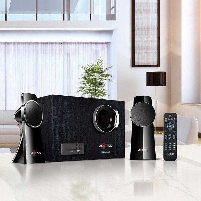 AXESS MSBT3909 2.1 Mini Entertainment System with Bluetooth N3