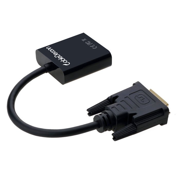 CableDeconn Active DVI-D Link 24+1 male to VGA FeMale M/F Video Cable Adapter Converter N5