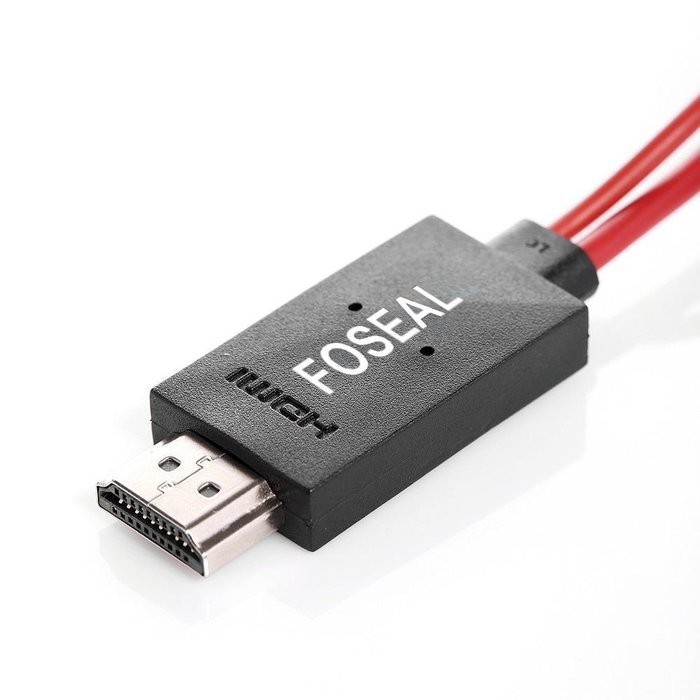 Foseal 6.5 Feet Micro USB to HDMI Cable MHL to HDMI 1080P HDTV Adapter Cable Cord for Samsung Galaxy S5, S4, S3...