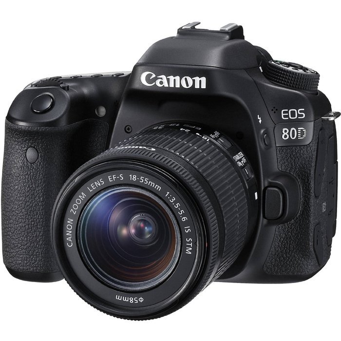 Canon EOS 80D Wi-Fi Digital SLR Camera & EF-S 18-55mm IS STM with 75-300mm III Lens + 64GB + Battery + Case +... N4