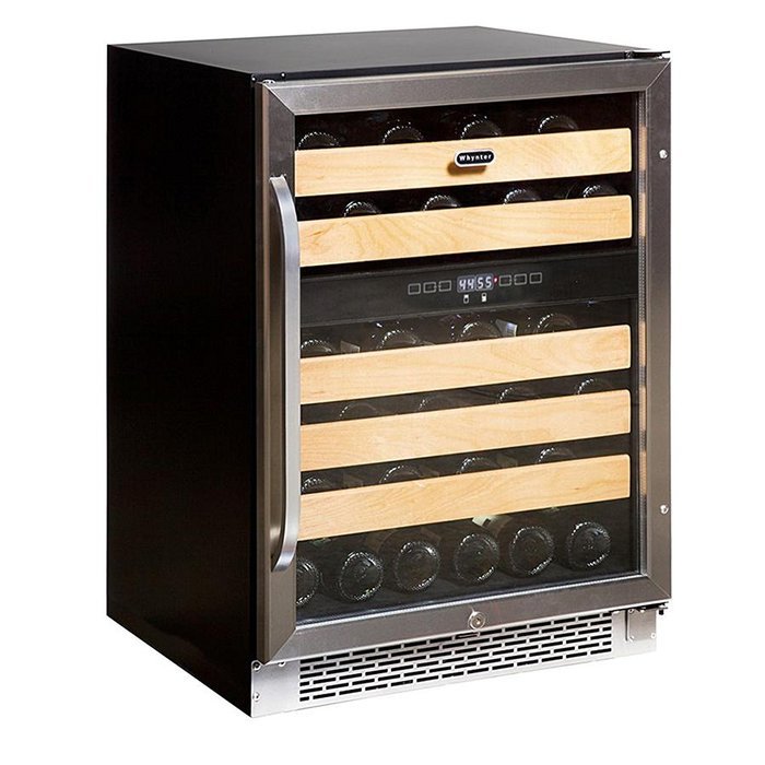 Whynter BWR-281DZ Dual Zone Built-In Wine Refrigerator, 28-Bottle N10