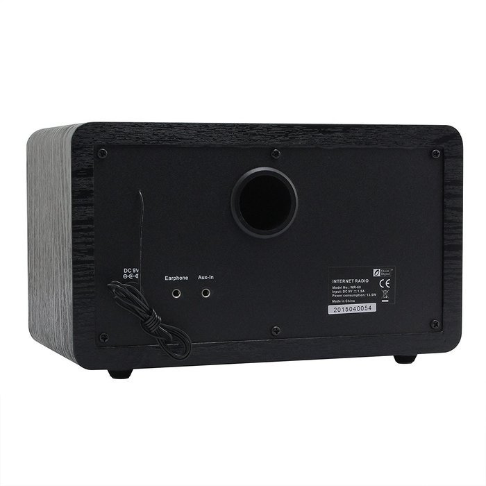 Ocean Digital WiFi Internet Radio WR60 Wlan Wireless Connection Wooden Desktop Media Player Alarm Clock Big Display...