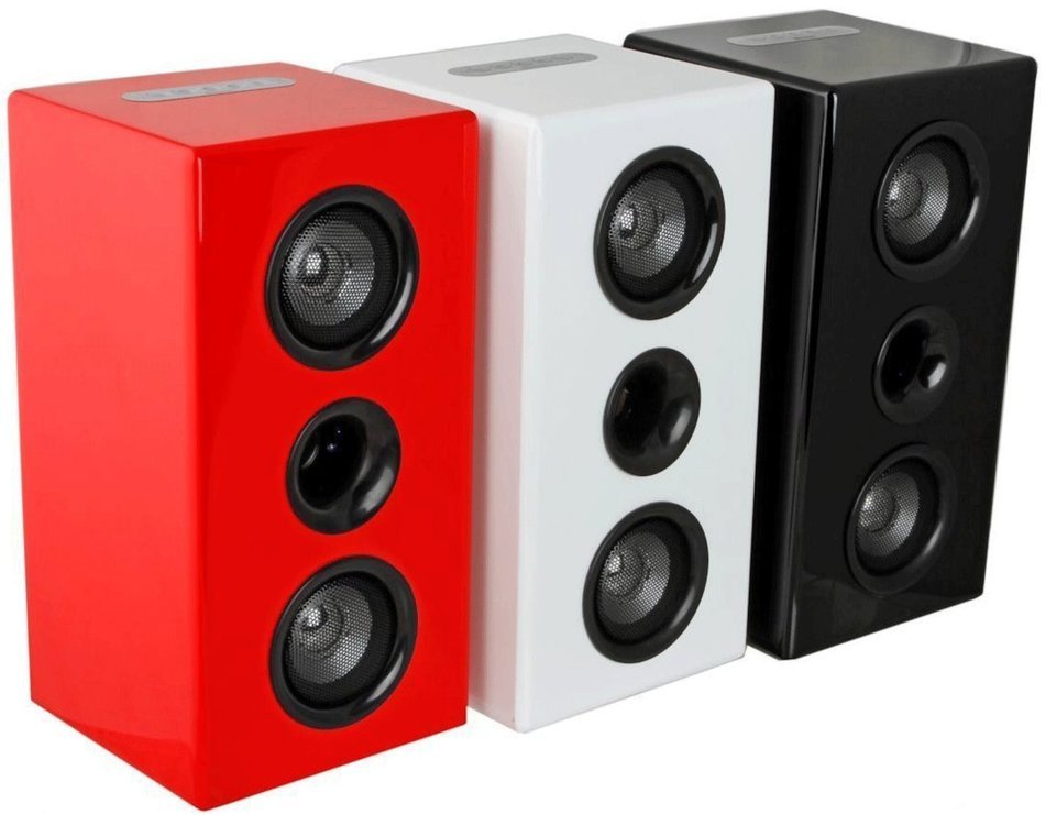 Steepletone Studio - Bluetooth Studio Speaker System - Red