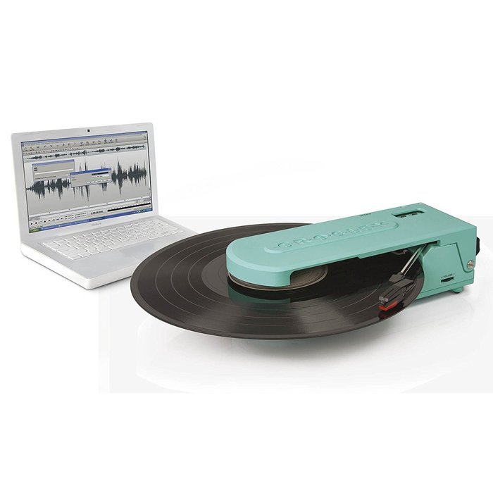 Crosley CR6020A-TU Revolution Portable USB Turntable with Software for Ripping & Editing Audio, Turquoise N16