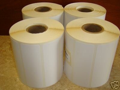 4 Rolls of 1375 3x1 Direct Thermal Labels Zebra 2844 Eltron Compatible - 1" Core for Zebra GC420d GC420t GK420d...