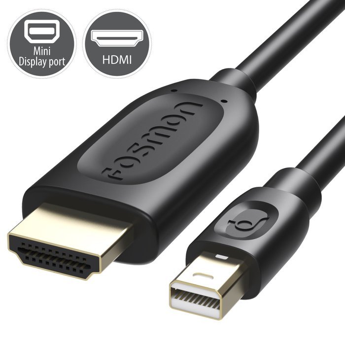 Mini DisplayPort to HDMI Cable (15 FT), Fosmon Mini DP [1080p | Thunderbolt Port Compatible] to HDMI Cable Adapter...