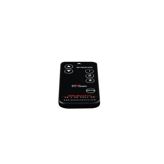enKo HDMI 3 Ports Hub Switch v1.4 (4Kx2K) includes IR Remote, 4x HDMI Cables, AC Power Adapter (Support 4Kx2K... N2