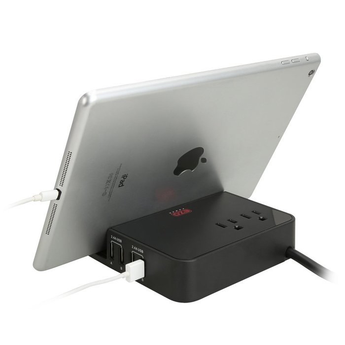 UL LISTED Surge Protector - EZOPower Desktop Charging Station with 3 AC Outlets, 3 USB Charger Ports and Built-in... N2