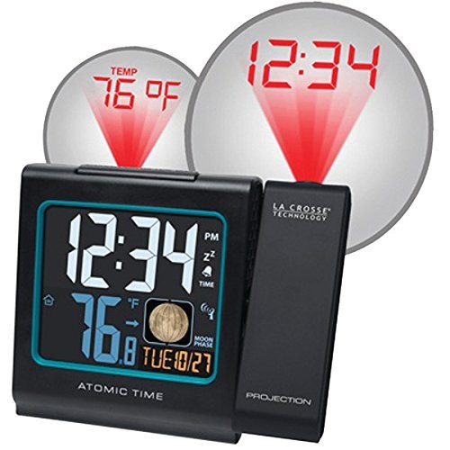 New LA CROSSE TECHNOLOGY 616-146A-GB Atomic Projection Alarm