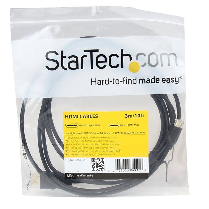 StarTech.com HDACFM5IN 5 in High Speed HDMI Cable with Ethernet- HDMI to HDMI Mini- F/M N7