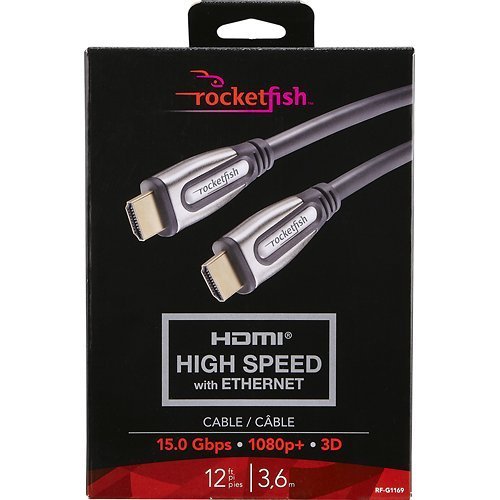 Rocketfish 12&acute; High Speed HDMI Cable with Ethernet RF-G1169 (bulk packaging)