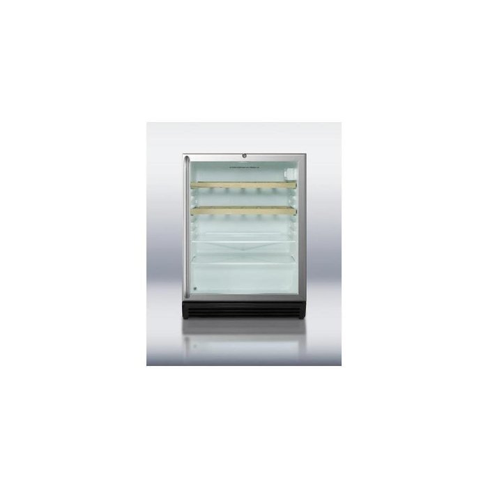 Summit SCR600BLBISHWOADA 24" Stainless Steel Undercounter Built-In Beverage Center - Right Hinge N3