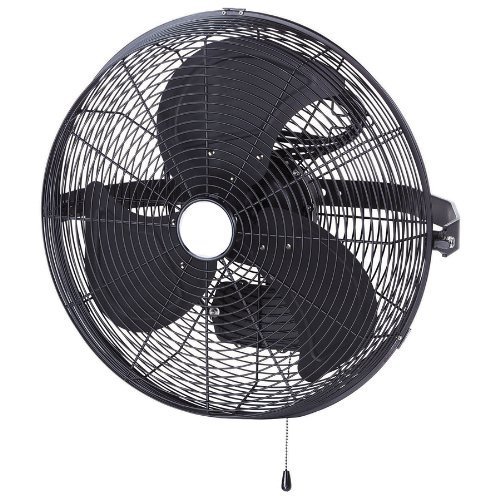 Tuff & Gusty&trade; 18" Wall Mounted Fan by Schaefer - Black