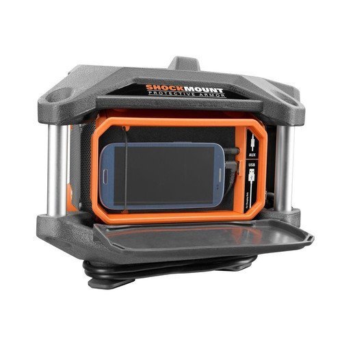 Factory-Reconditioned Ridgid ZRR84083 X4 18V Cordless Jobsite Radio with ShockMount Technology (Bare Tool) N6
