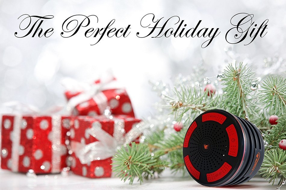 iFox iF013 Bluetooth Shower Speaker - Certified Waterproof. Wireless Speakerphone Pairs To All Bluetooth Devices... N15
