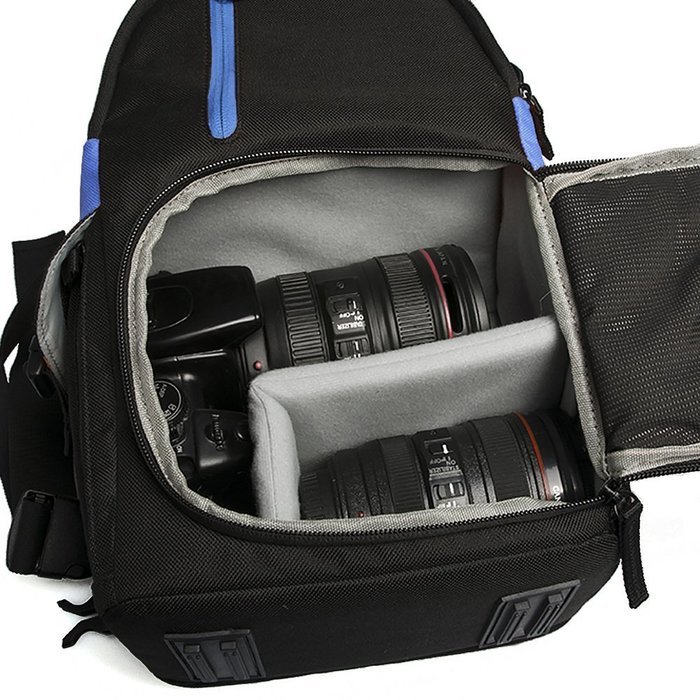 Foxpic CADEN Waterproof Nylon Backpack SLR Camera Sling Bag for Canon Nikon Sony Pentax and other Digital SLR... N11