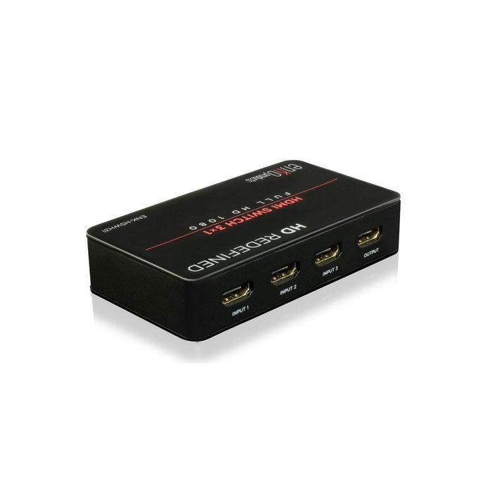 enKo HDMI 3 Ports Hub Switch v1.4 (4Kx2K) includes IR Remote, 4x HDMI Cables, AC Power Adapter (Support 4Kx2K... N5