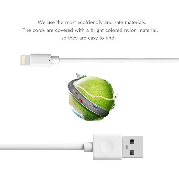 Nikolable iPhone cable 2pcs Lightning to USB Cable, 10ft Charging and Syncing Cable for iPhone, iPhone 7 7Plus...