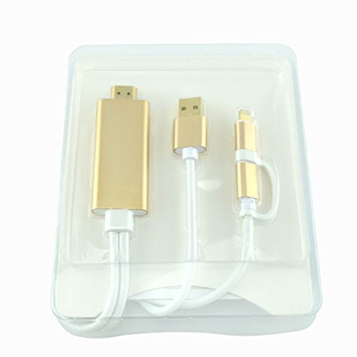 HDMI TV CABLE YSF&reg;6.6 Feet 2 in 1 HDTV TV Cable Adapter 8 Pin + Micro mhl USB to HDMI USB Cable for Samsung Galaxy... N3