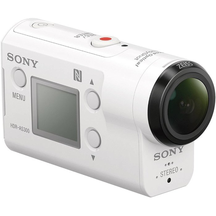 Sony Action Cam HDR-AS300 Wi-Fi HD Video Camera Camcorder with 32GB Card + Battery + Case + Tripod + Kit