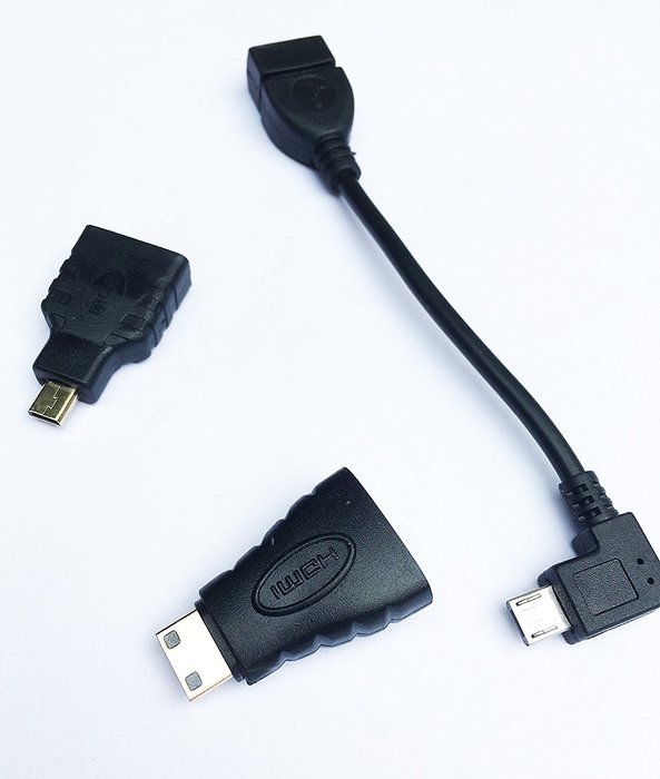 Android Tablet Cable Adapter Set Micro USB OTG to USB 2.0 Adapter + HDMI Adapter HDMI Female to Micro/Mini Male... N3