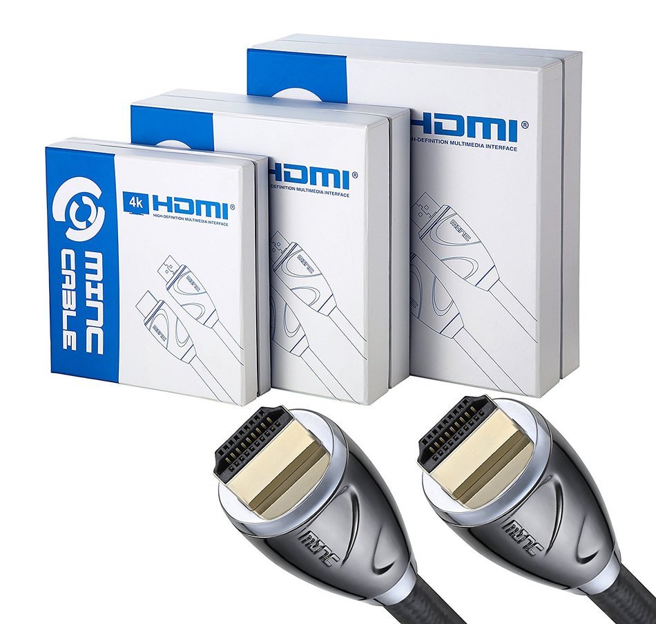 Minc High Speed HDMI Cable 25Ft (7.6m) -26AWG,CL3,HDMI 2.0 -Supports 4K 3D and ARC with Ethernet -24K Gold Plated...