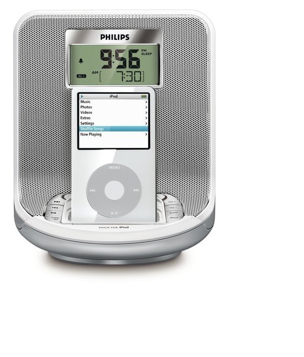 Philips DC310 Alarm Clock Radio iPod Docking Play Charge