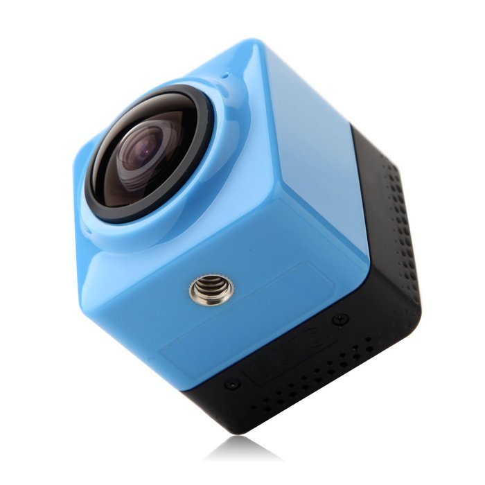 Cube 360 WiFi 360 Degree Wide Angle Action Camera Sports Cam Recorder with Standard 1/4 Screw Interface - Blue N7