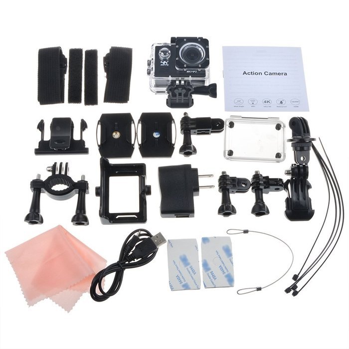 ABLEGRID&reg; AG9000X 30-meter Waterproof 16MP 2.0 inch WIFI Ultra-HD 4K Sports Action Camera with 170&deg; wide Angle... N8