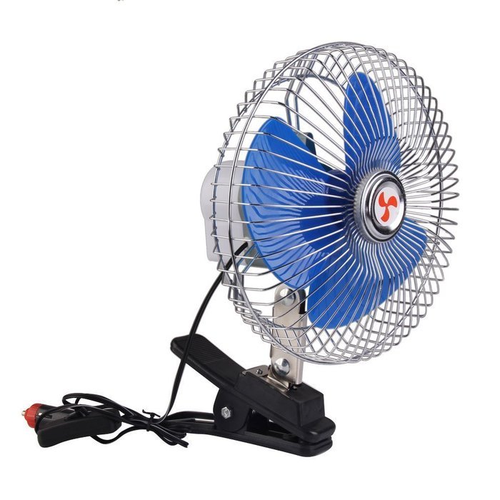 Happykueen 6 Inch 12V Portable Vehicle Auto Car Fan Oscillating Car Truck Cooling Fan For Pets Dogs With Clip... N2