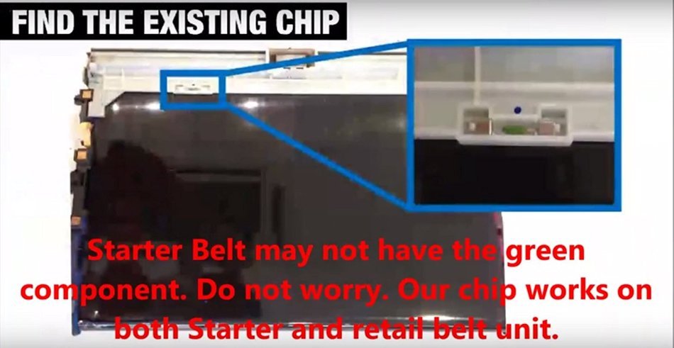 Super Easy "Peel & Stick" Transfer Belt Reset Solution for Xerox Phaser 7400 N DN DT DX DXF N12