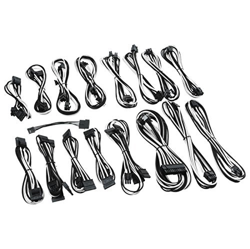 CableMod C-Series AXi, HXi & RM ModFlex Cable Kit -&nbsp;BLACK /&nbsp;WHITE