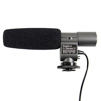 admomon KingMa Stereo Microphone MIC for Canon T3i T2i 7D 5D 60D Nikon D3S D7000 DSLR DV K7 K5 N4