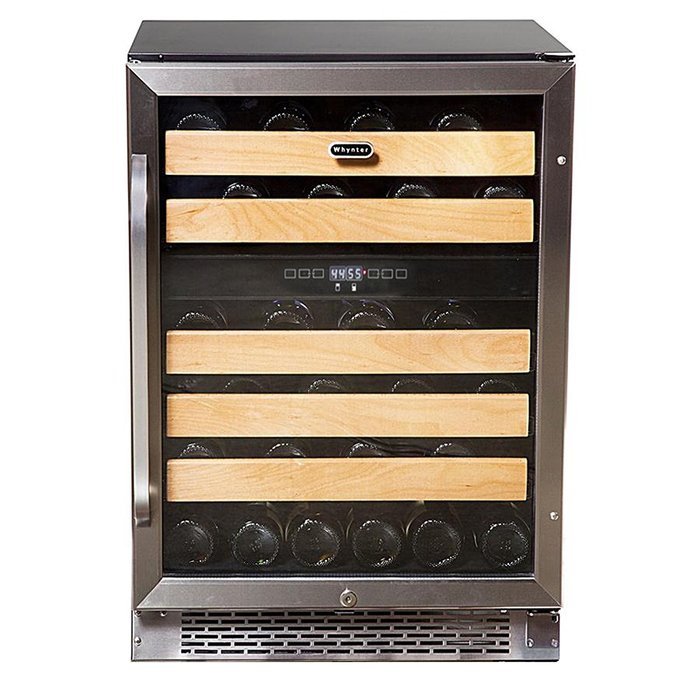 Whynter BWR-281DZ Dual Zone Built-In Wine Refrigerator, 28-Bottle N15
