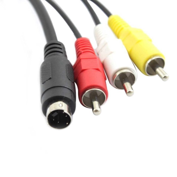 eLUUGIE Data Transfer USB Cable Charging Cord + S-Video to RCA Video Connector AV Cable for Sony Handycam, Mini... N4