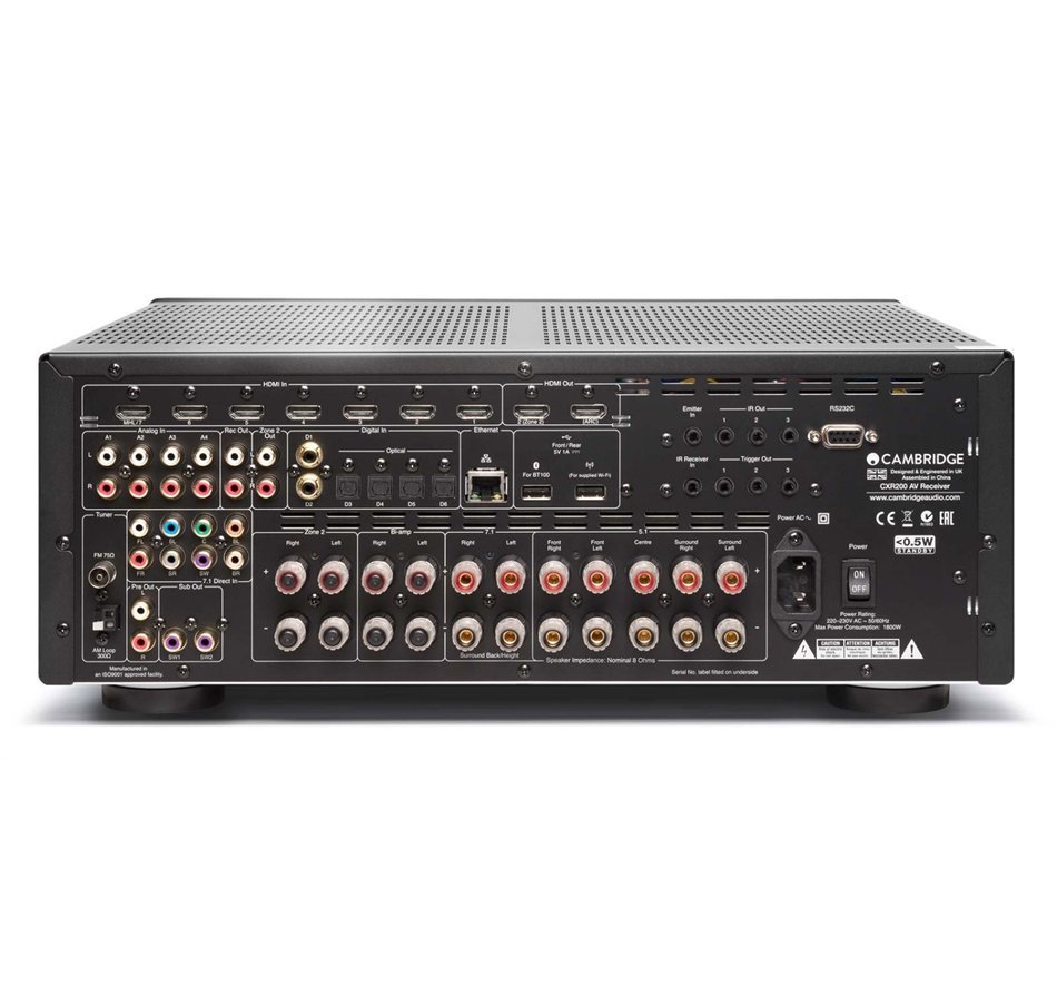 Cambridge Audio CXR200 Black AV Receiver w/ Bluetooth N2