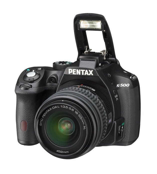 Pentax K-500 16MP Digital SLR Camera Kit with DA L 18-55mm f3.5-5.6 and 50-200mm Lenses (Black) N10