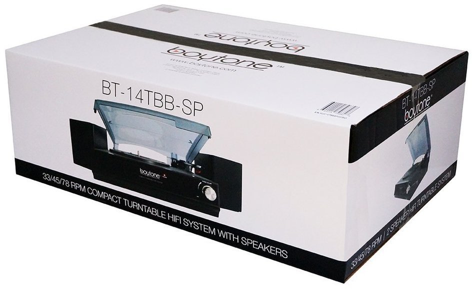 Boytone Bt-14Tbb-Sp Full Size Turntable 3 Speed 33/45/78 Rpm