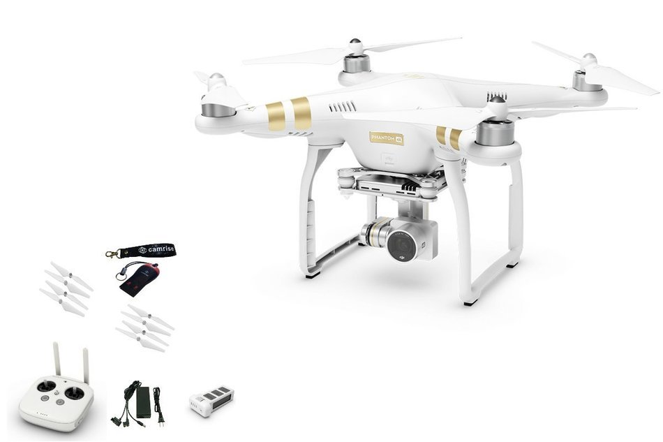 DJI Phantom 3 4K bundle by Camrise includes Camrise Lanyard and Camrise USB Reader N2