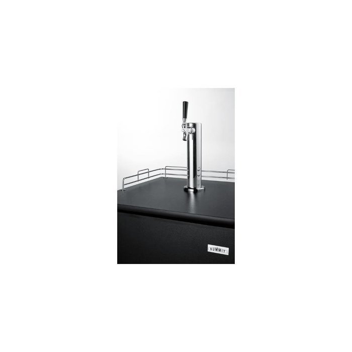 Summit Commercial Grade Freestanding Kegerator Beer Dispenser - Black SBC500B7 N5
