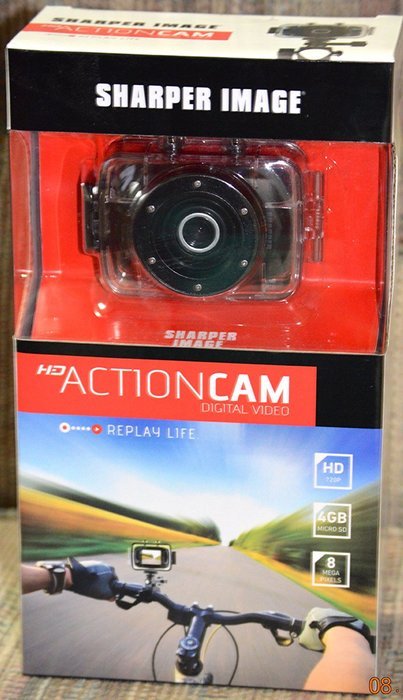 Sharper Image Hd 720p Action Cam, 8 Megapixel Digital Video with 4 Gb Storage