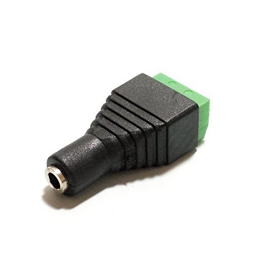 4 Pack CESS 3.5mm 1/8 Stereo Balanced Female Jack to AV Screw Video Balun Terminal