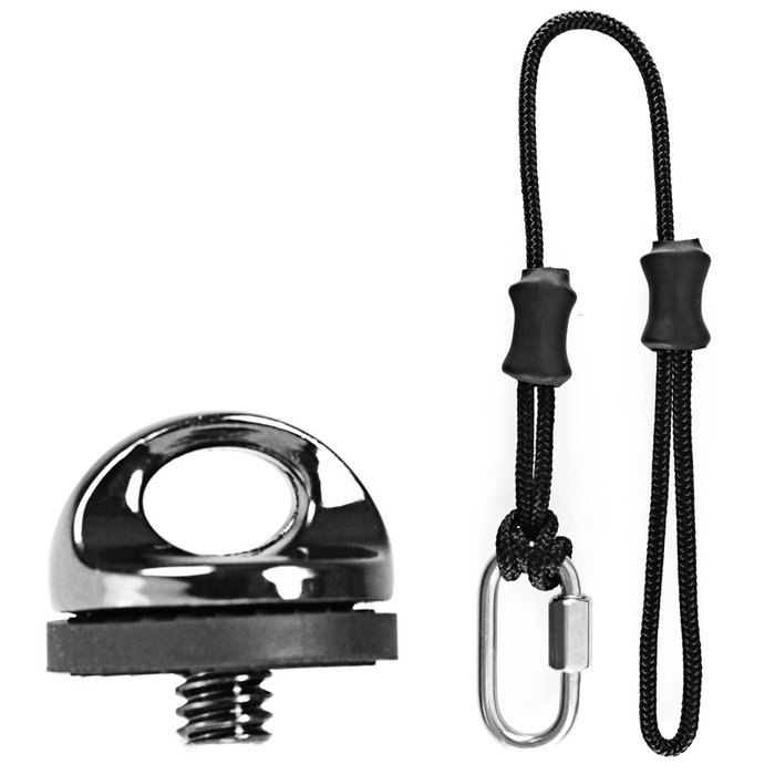 Foto&Tech Quick Install Metal 1/4" Screw with SAFETY CAMERA STRAP TETHER for Quick Release Neck Strap R-Strap/...