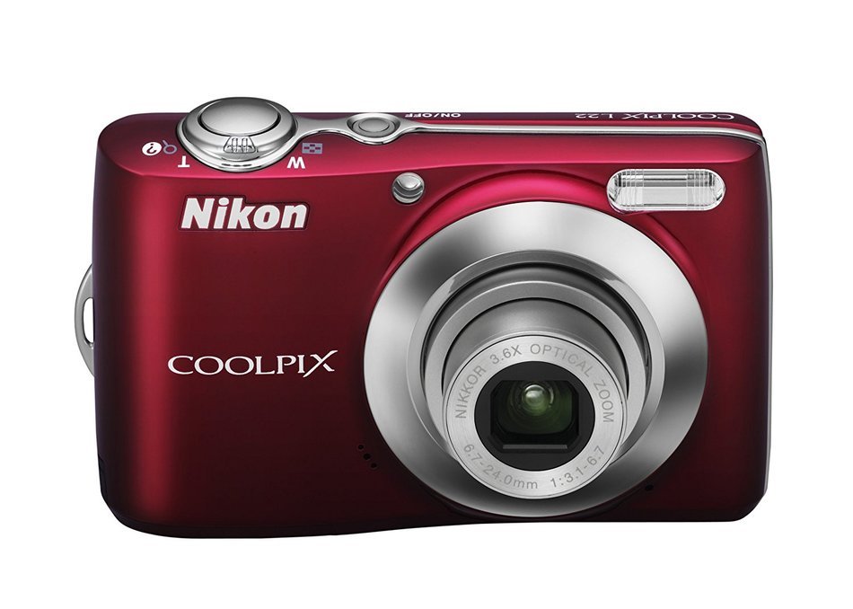 Nikon Coolpix L22 12.0MP Digital Camera with 3.6x Optical Zoom and 3.0-Inch LCD (Red-primary) N13