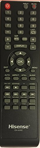 Hisense TV Remote EN-KA92 for H3 Series led TV Remote Control--Works with Hisense 32H3E 32H3C 40H3E 40H3C