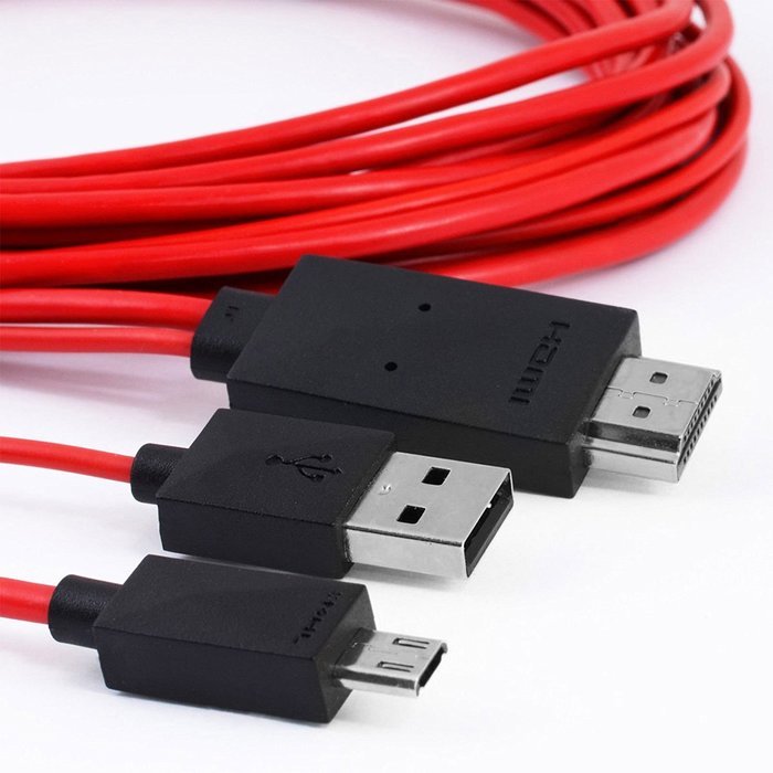 KSRplayer MHL 11 Pin Micro USB to Hdmi Adapter Cable 1080p Hdtv for Samsung Galaxy S5, S4, S3, Note 3, Note 2,...