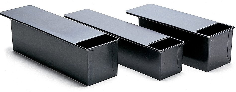 Paderno World Cuisine Blue Steel Pullman Bread Pan with Cover